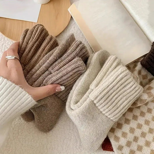 Mid Calf Cotton Winter Socks