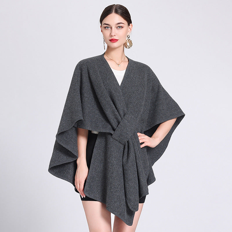 Caped Fleece Shawl