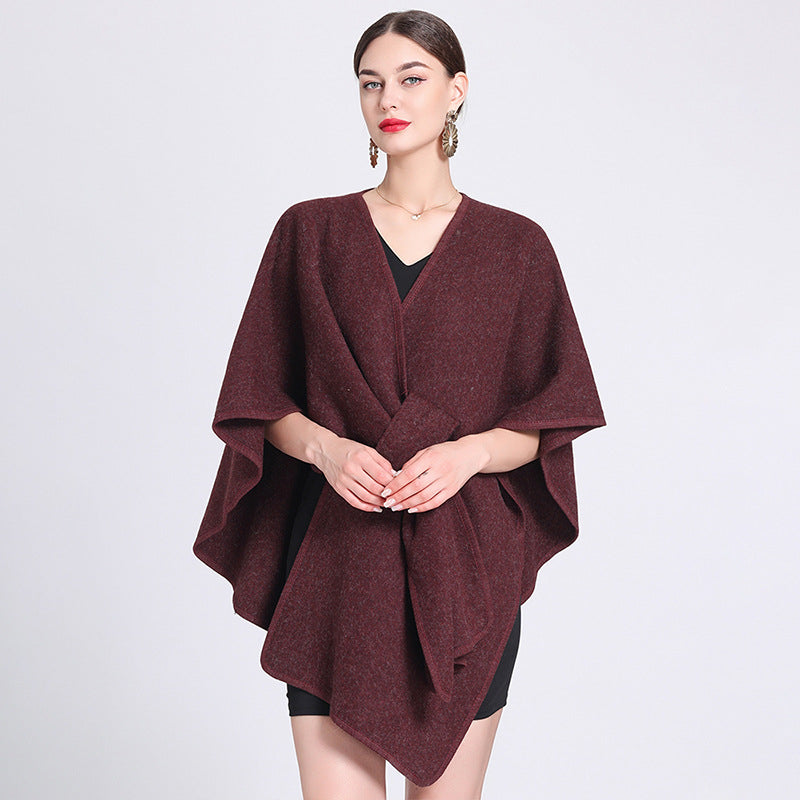Caped Fleece Shawl
