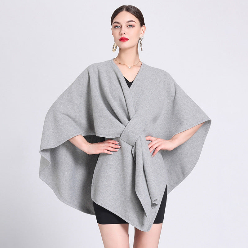 Caped Fleece Shawl